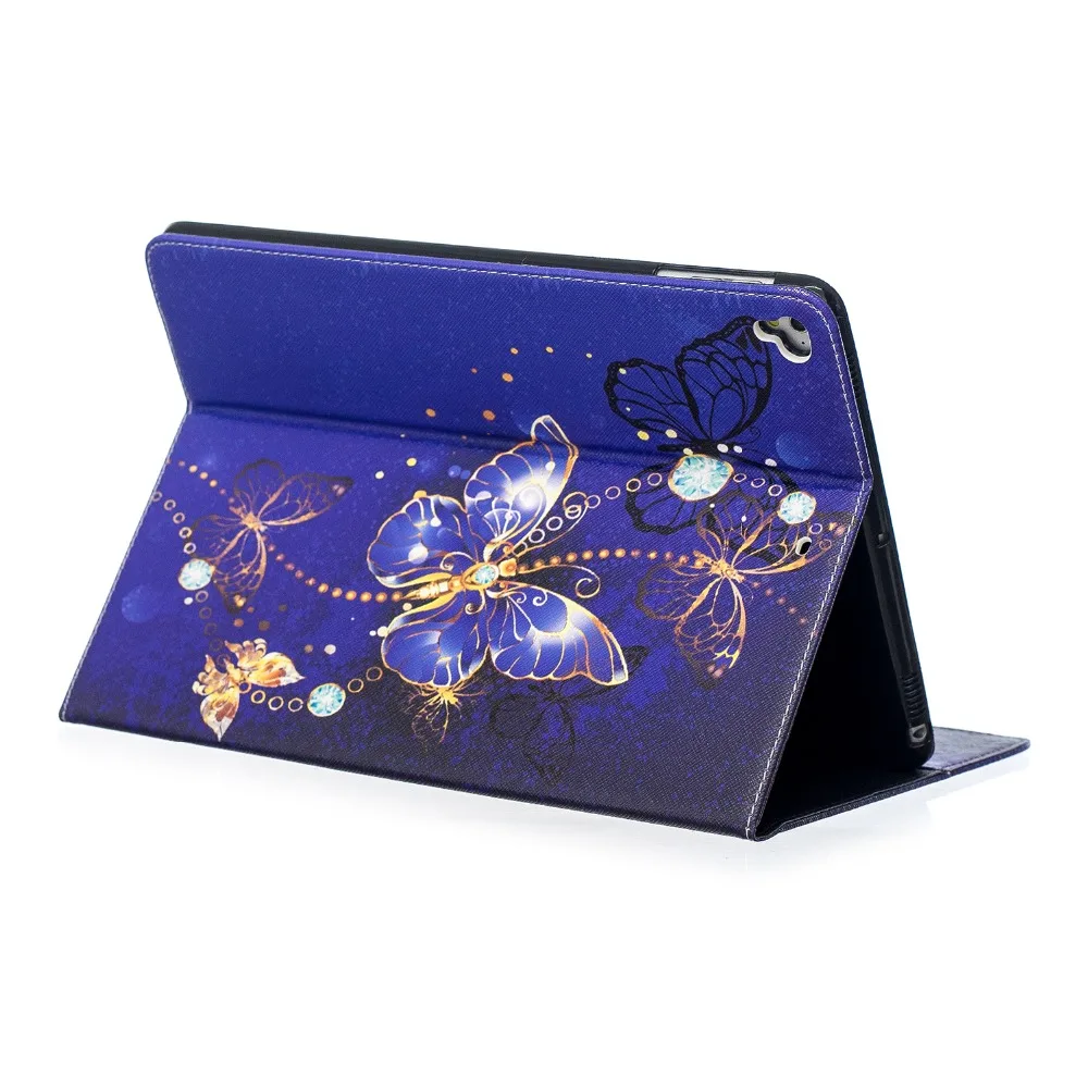 Защитный чехол для iPad 10 2 2020 8th Blue Butterfly Air 1 2017 2018 9 7 3 4 Mini 5 дюймов|Чехлы планшетов и