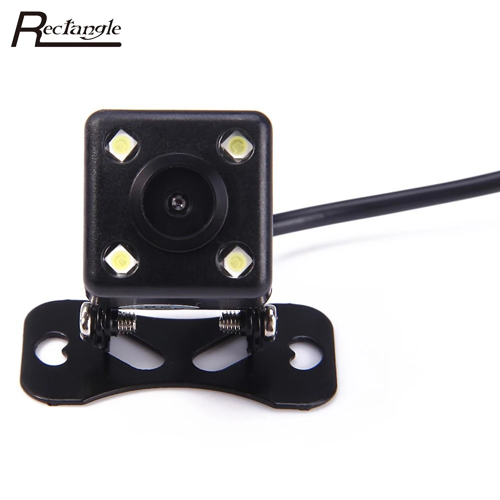 Rectangle Car Rear View Camera IP67 4 LED Night Vision Waterproof Wide Parking Assistance Cam Universal | Автомобили и мотоциклы