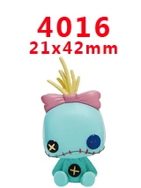 30 шт мультфильм персонаж плоское украшение из смолы PR 4405 - Цвет: 4016