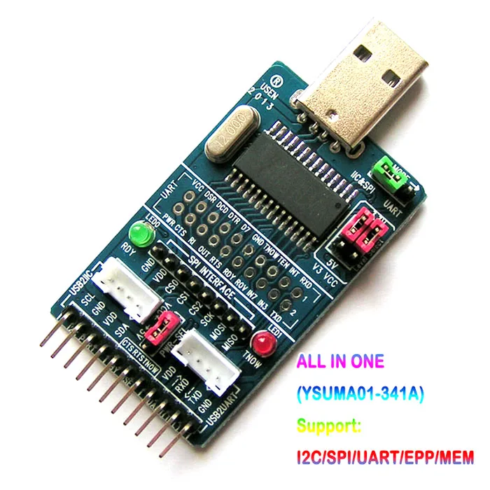 CH341A USB к iec/IIC/SPI/UART/ttl/ISP адаптер, EPP/MEM параллельный порт конвертер