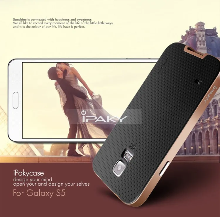 Высококачественный брендовый Чехол ipaky для samsung galaxy S5, силиконовый защитный чехол для телефона galaxy S5 I9600