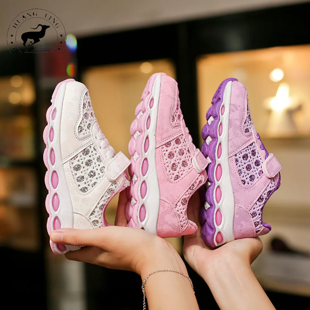 HungLing Girl Casual Sneaker Shoes Kids Sport Breathable Flats Runing Sneakers for Running | Детская одежда и обувь