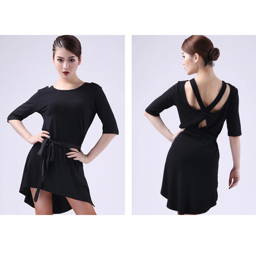 Женское платье для латинских танцев свободное цельнокроеное сальсы и