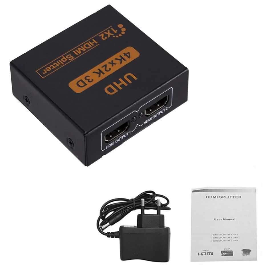 1 in 2 out 3D 4K* 2K 1080P Коммутатор HDMI концентратор переключатель 1x2 разветвитель коробка Ultra HD для HDTV Xbox PS3 PS4 мультимедиа 1 в 2 из усилителя - Цвет: 1 in 2 out