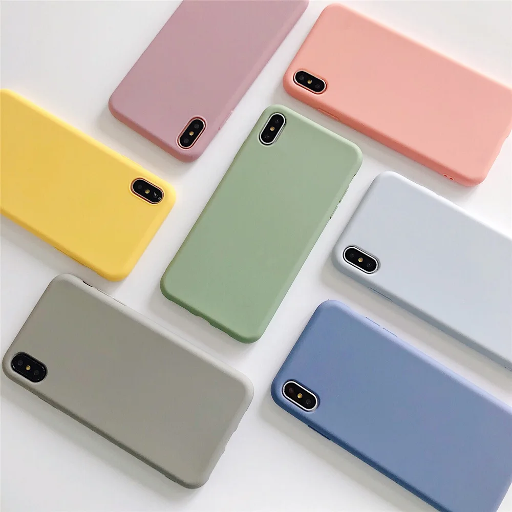 Чехол для iPhone XS XR Max 7 8 6S 6 Plus роскошные милые Чехлы ярких цветов телефонов X мягкий