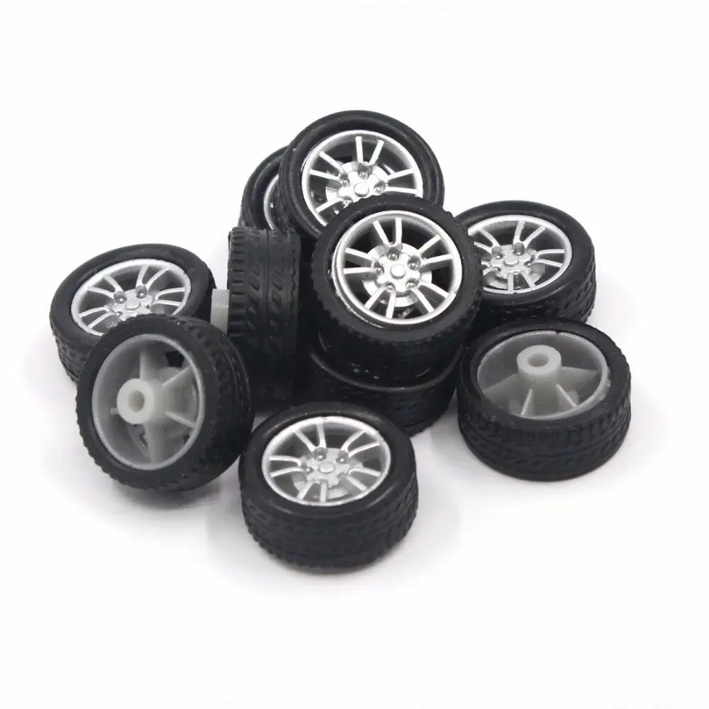 

10pcs 2*16mm Mini Rubber Wheels 4WD Wheel DIY Technology Production RC Model