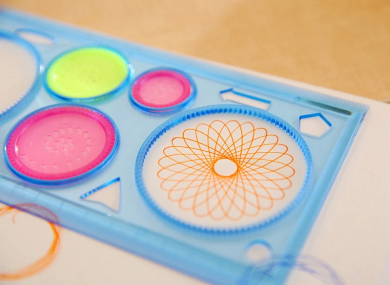 Kids Toys Spirograph Art Tool Drawing Ruler Toys fo Children Drawing Painting Ruler Educational Toys Spirographs Drawing Toys