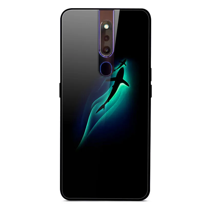 11 6,5" для OPPO F11 Pro чехол закаленного стекла задней панели жесткий чехол для OPPO F11 Pro F11Pro F 11 Pro чехол OppoF11Pro крышка бампера - Цвет: 11