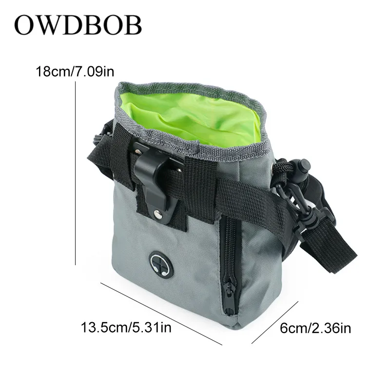 OWDBOB сумка для дрессировки собак, сумка для уличного лечения собак, сумка для наживки щенков, сумка для закусок, сумка для наживки, поясная сумка для корма, карманный питомец