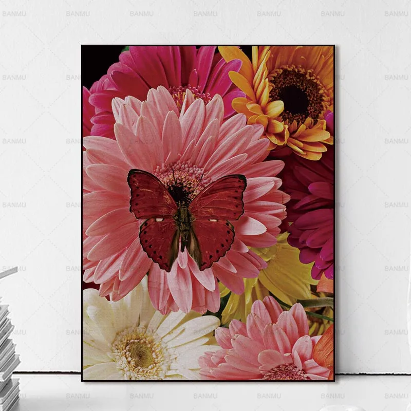 

painting Pictures Canvas Painting abstract painting art prints flower on canvas home decoration for living room Wall poster