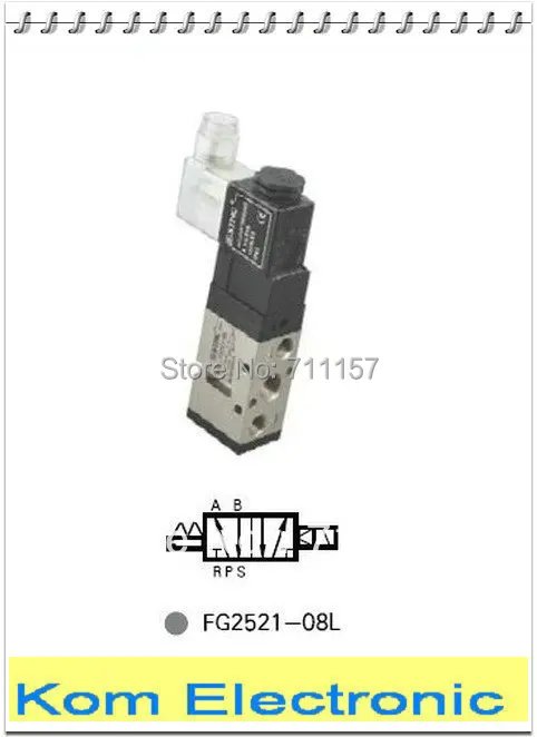 1 шт. пневматический соленоидный воздушный клапан со светодиодным индикатором 5