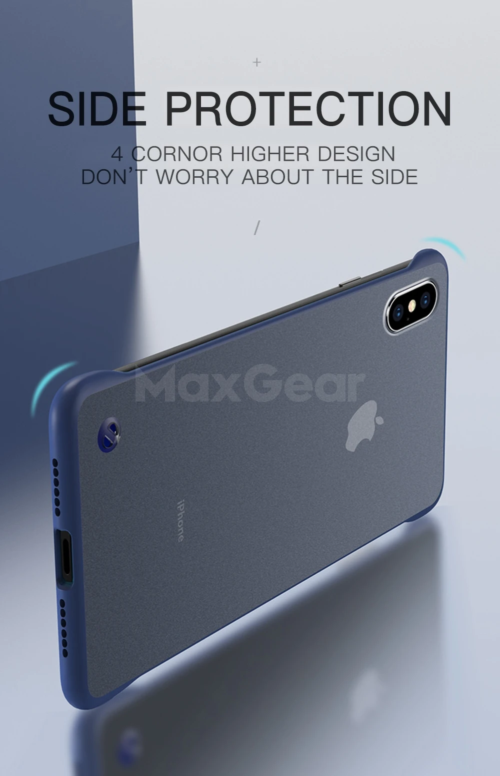 Прозрачный Бескаркасный Матовый Жесткий чехол для телефона для iPhone X 7 6 6S 8 Plus тонкий прозрачный чехол для iPhone XS Max XR с кольцом на палец