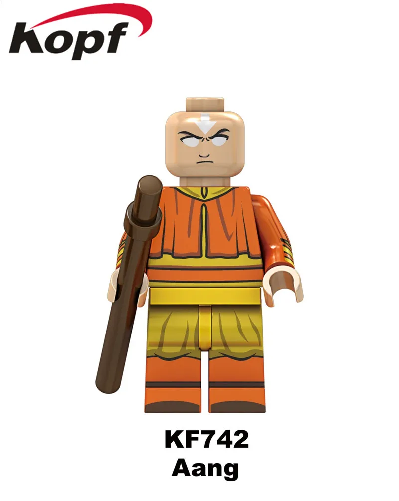 KF6070 Одиночная кирпичей Aang Katara TophBeifong Prince Zuko Sokka модель строительные блоки фигурки для обучающие игрушки для детей