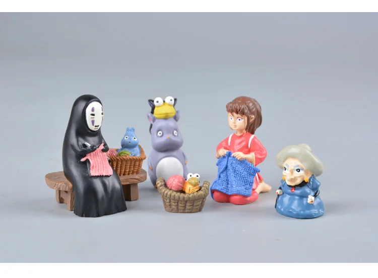 Koteta японское аниме студия Ghibli Унесенные призраками фильм Chihiro No Face Man модель мини-фигурка Хаяо Миядзаки украшения