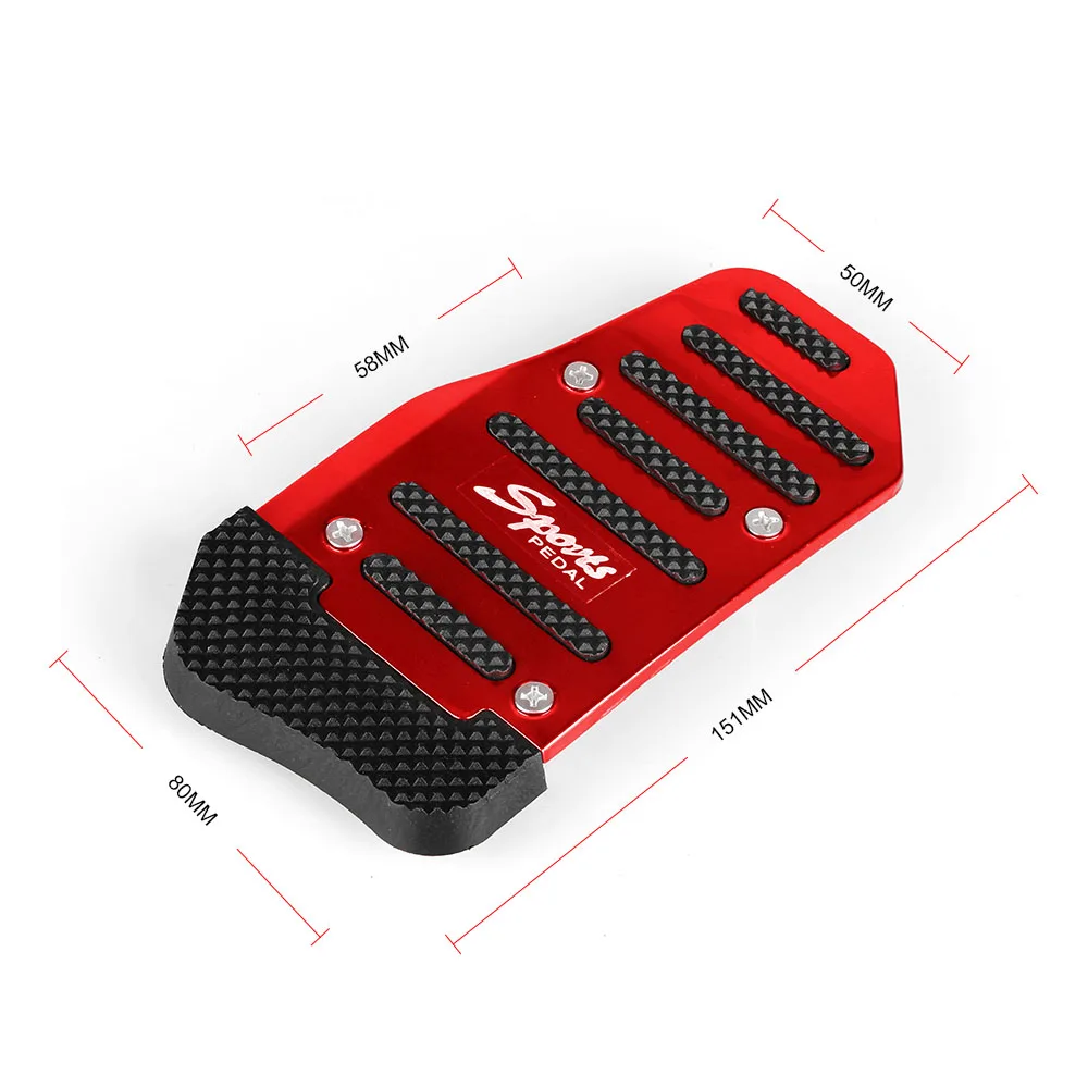 RASTP-2pcs/комплект Универсальный нескользящий Алюминиевый Автоматическая коробка передач автомобиля педаль Набор для тормоза акселератора RS-ENL017