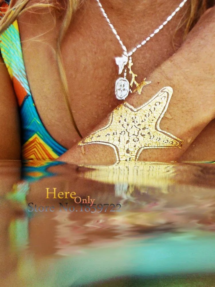 1 шт. дизайн Совы Золотая вспышка металлические водостойкие татуировки перо