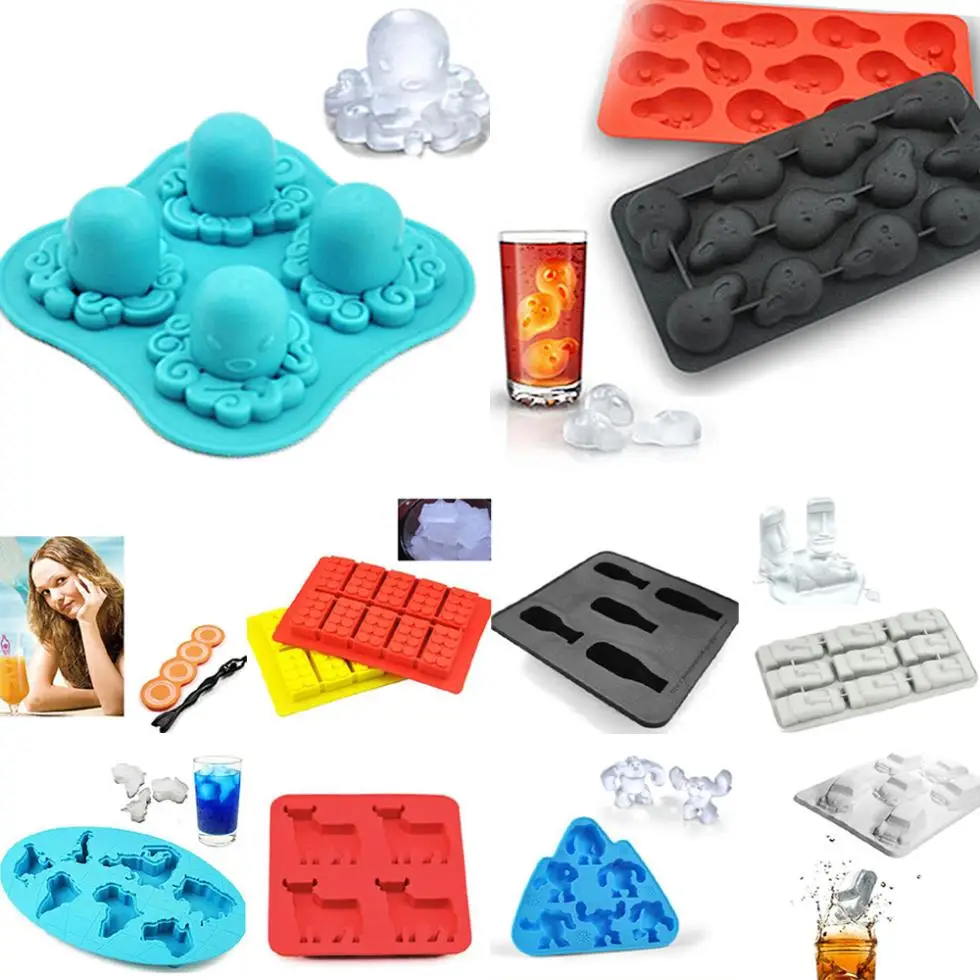 Силиконовая форма для льда Monster инструменты приготовления пищи резак печенья