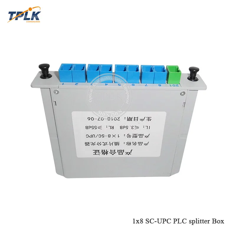 6% Off Free Shpping 5Pcs/Lot SC UPC PLC 1X8 Splitter Box Optical Coupler Cassette Fiber | Мобильные телефоны и аксессуары
