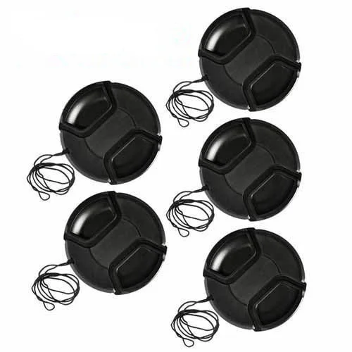 

30pcs/lot 49 52 55 58 62 67 72 77 82 86mm center pinch Snap-on cap cover for canon/nikon/sony camera Lens without logo