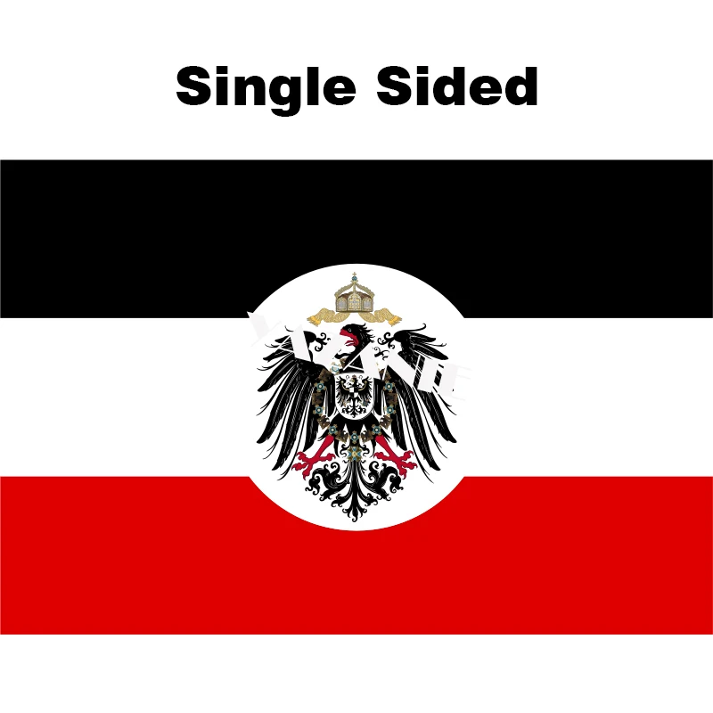 Single Sided YAZANIE Двусторонняя немецкая Империя(Jack 1903) DK Рейх войны 1903-1918 флаг Немецкий y прусский большой Первой мировой войны армейский флаг - Цвет: Single Sided