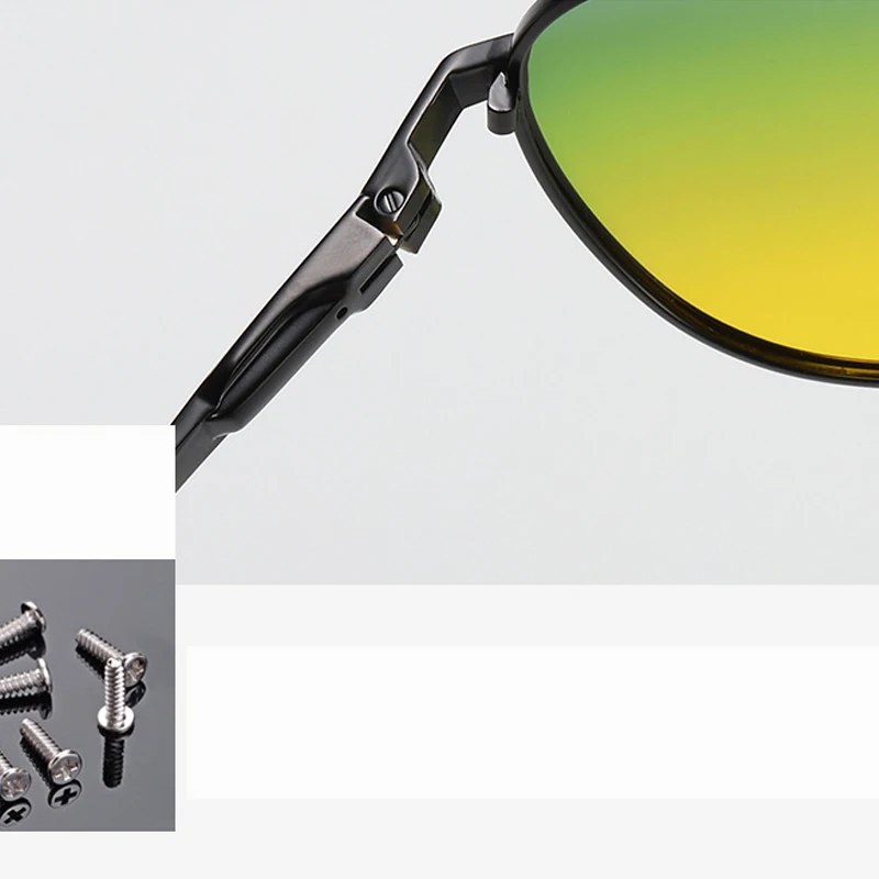 Очки ночного видения Поляризованные день и ночь винтажные очки Hombre Oculos Masculino Veithdia