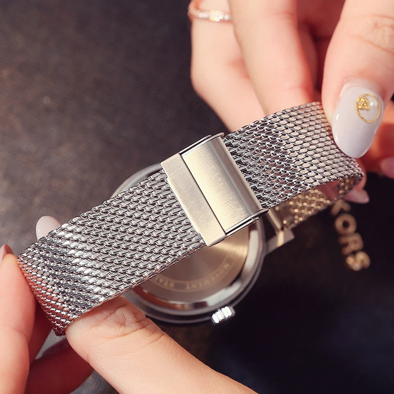 Женские часы GIMTO спортивные кварцевые со стальным ремешком и большим