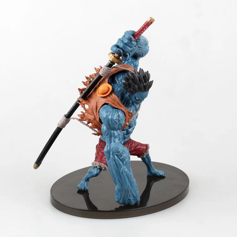 1 шт. аниме одна штука фигурка синий кошмар обезьяна д Луффи ПВХ 18 см Pesadilla Luffy