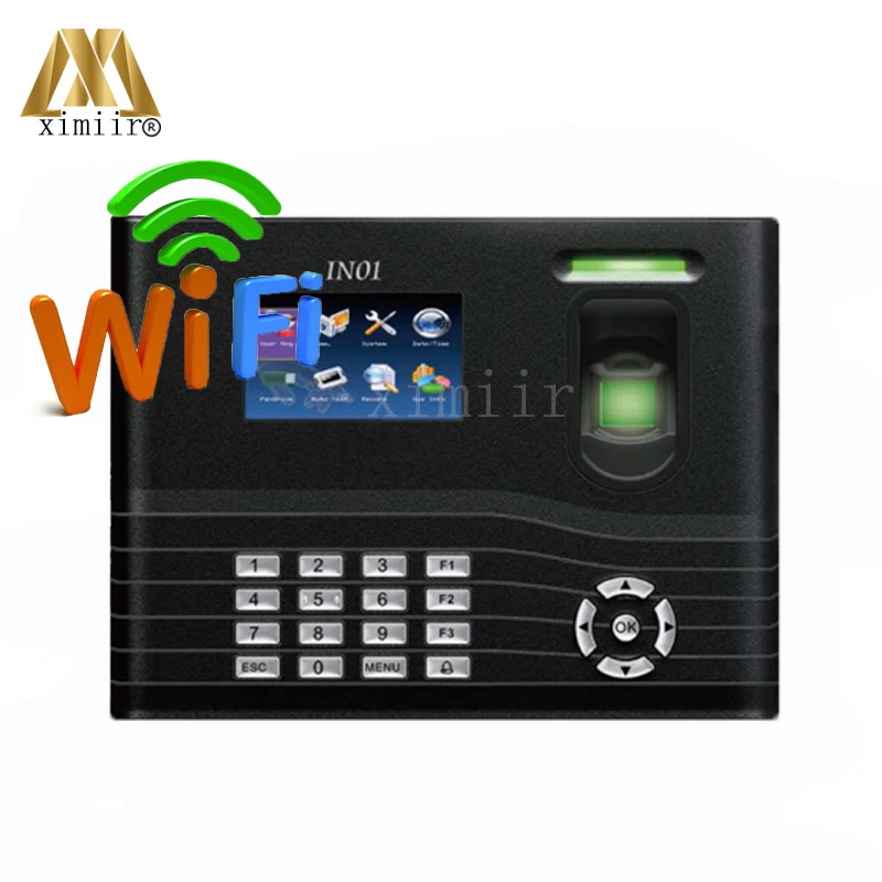 ZK Биометрический IN01 A посещаемости времени с WIFI 3G ADMS система контроля доступа