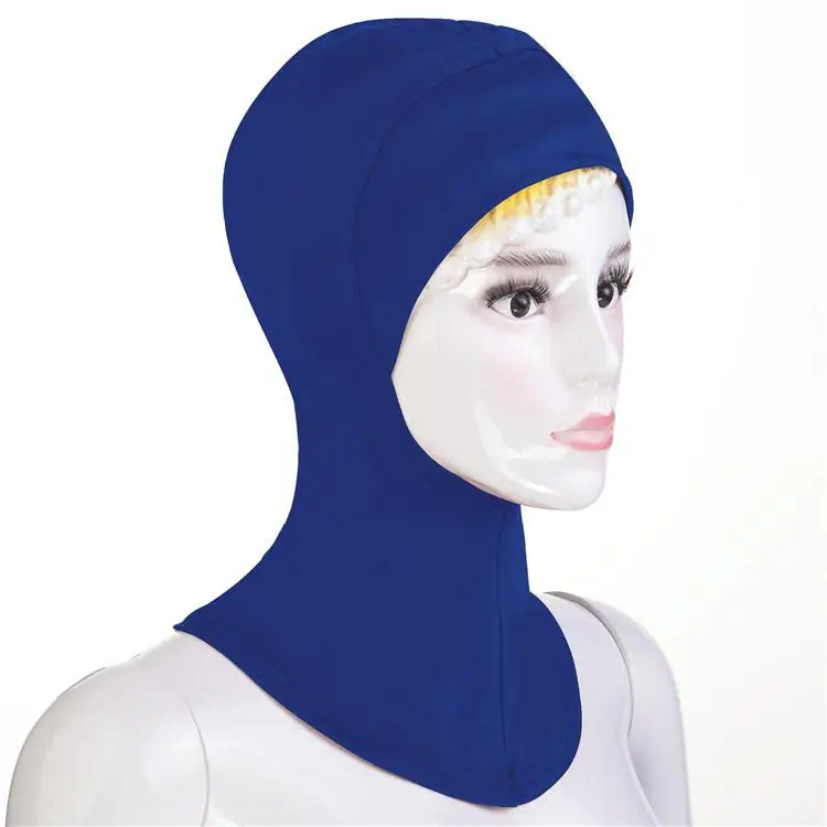 07 Dark Blue Мусульманская шапка под шарф, кепка, головной убор, для женщин, ниндзя, внутренний хиджаб, шейный чехол, мусульманская накидка, Амира Рамадан, шапка, тюрбан, Новинка - Цвет: 07 Dark Blue