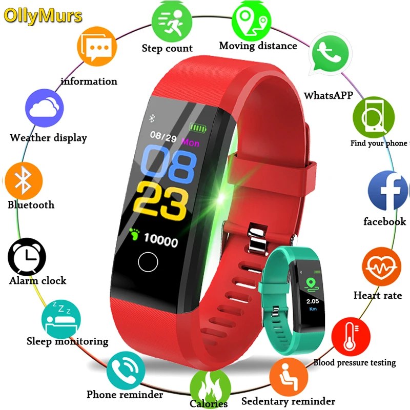 Новые смарт часы для мужчин и женщин монитор сердечного ритма кровяное давление