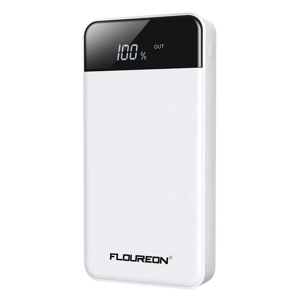 FLOUREON 20000mAh 2.1A внешний аккумулятор с 4 USB выходами Micro-USB Lightning вход внешний аккумулятор для Iphone Телефонов планшетов