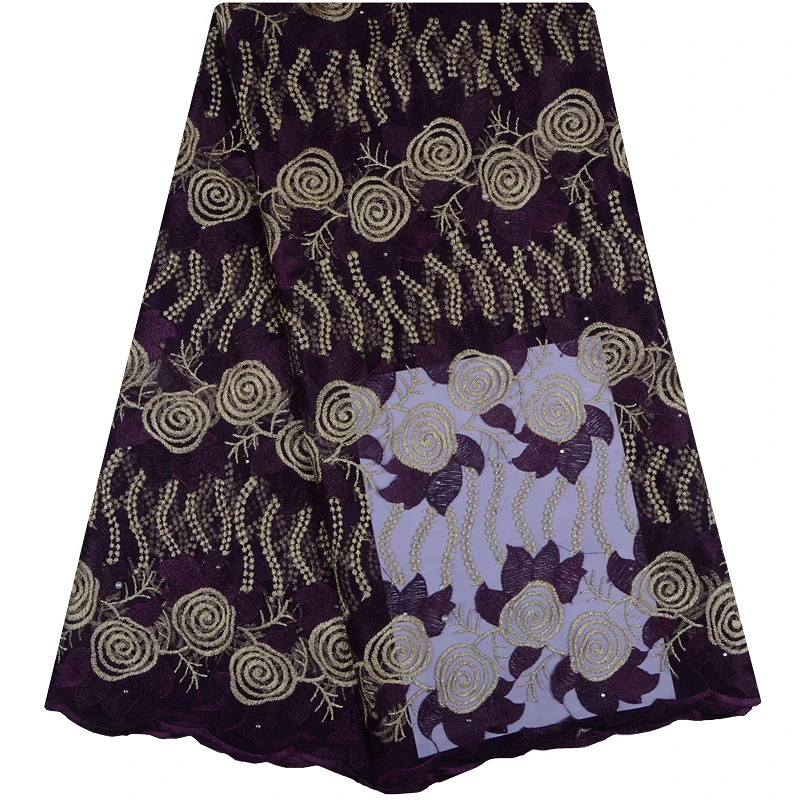 2018 африканская кружевная ткань с камнями нигерийское французское кружево