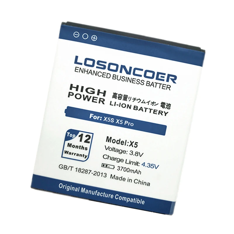Аккумулятор LOSONCOER для мобильного телефона 3700 мАч литий ионный аккумулятор DOOGEE X5