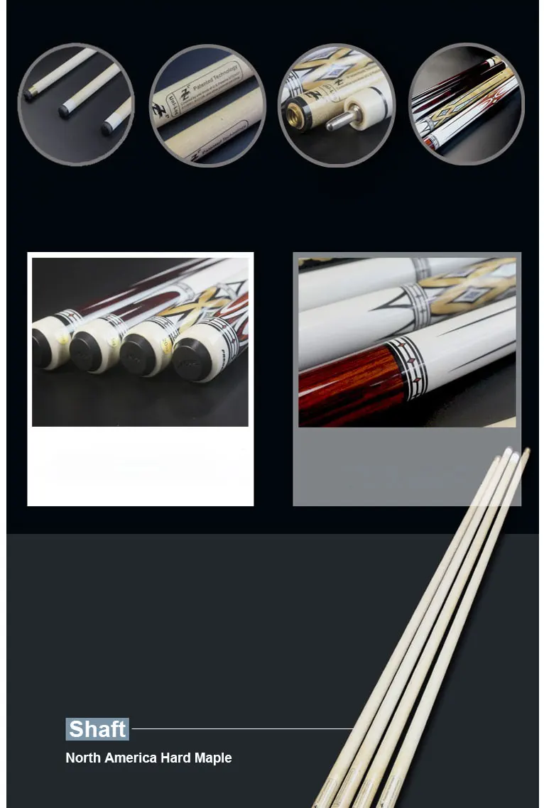 Китай PREOAIDR IKON3 1/2 Cue Stick 13 мм 11,5 10 наконечник с бильярдным кия случае 5 цветов