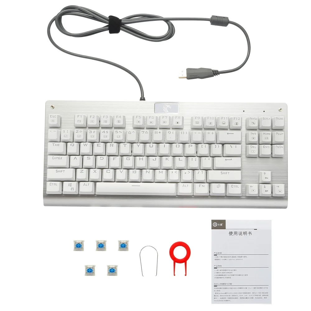 Z 77 Орел TKL Механическая игровая клавиатура E Yooso светодиодный подсветкой без Numpad