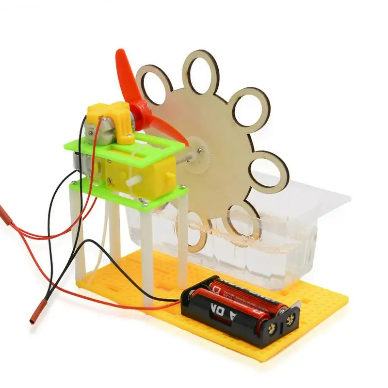 Diy Mini Electric bubble machine Science Toys Physics Experiment Educational Material Kits Boys Gift Model Kid's Classic Gifts | Игрушки