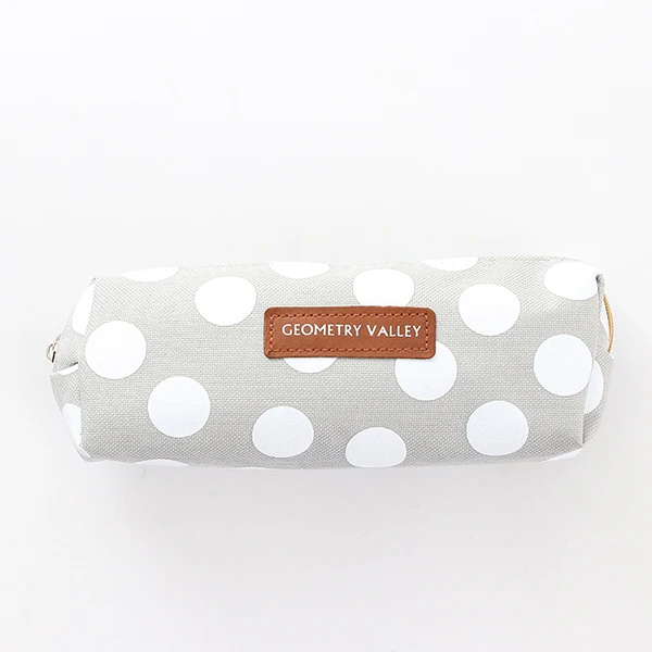 Dot Gray Square Чехол для карандашей Estuche Escolar Trousse Scolaire Stylo School Kalemlik чехол для карандашей Estuches Para El Colegio Trousse Scolaire Grid - Цвет: Dot Gray Square