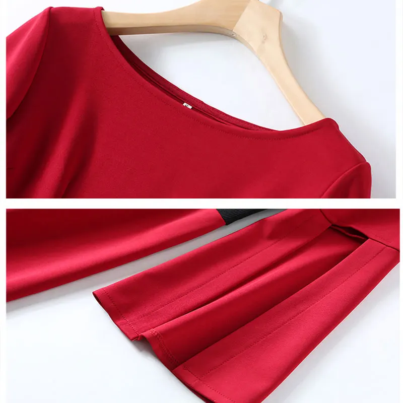 Женское Асимметричное Платье-туника с длинным рукавом привлекательное