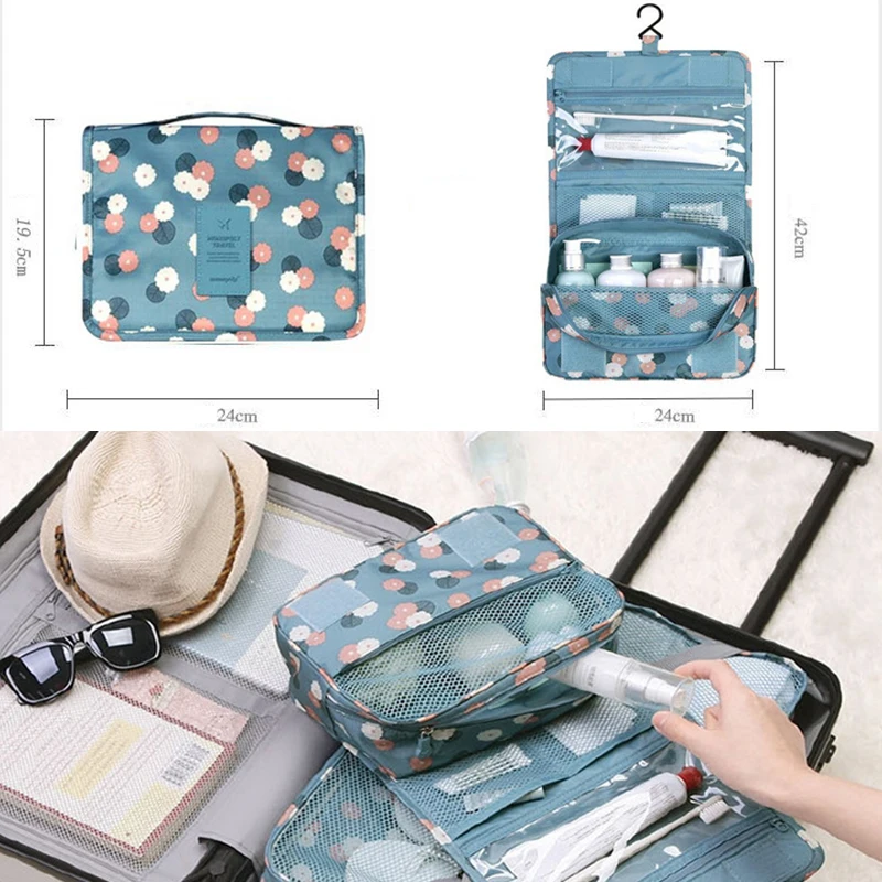 Портативный дорожный органайзер для туалетных принадлежностей складная