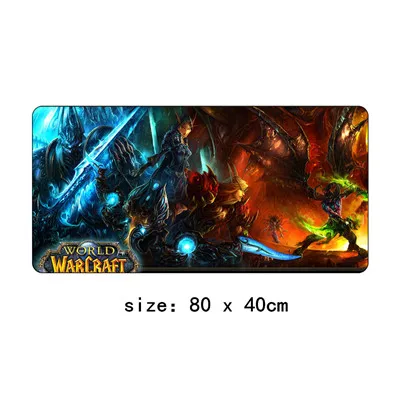 4 80x40 см World of Warcraft коврик для мыши XL Большой Противоскользящий большой стол подушка коврик для мыши игровой геймер Мышь Клавиатура настольные коврики - Цвет: 4