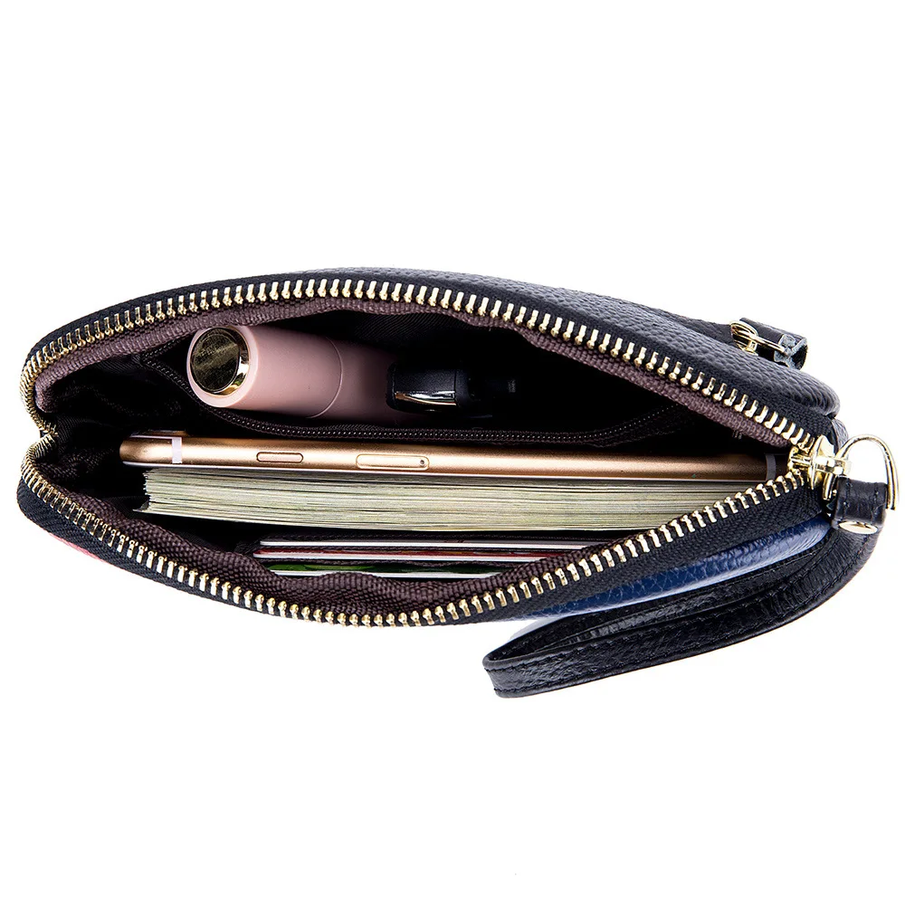 Женский клатч из натуральной кожи с ремешком на руку | Багаж и сумки