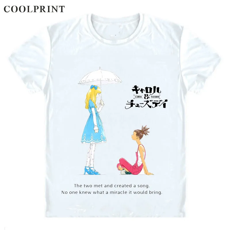 Футболки COOLPRINT с надписью Shinichiro Ватанабе Кэрол вторник короткие рубашки аниме