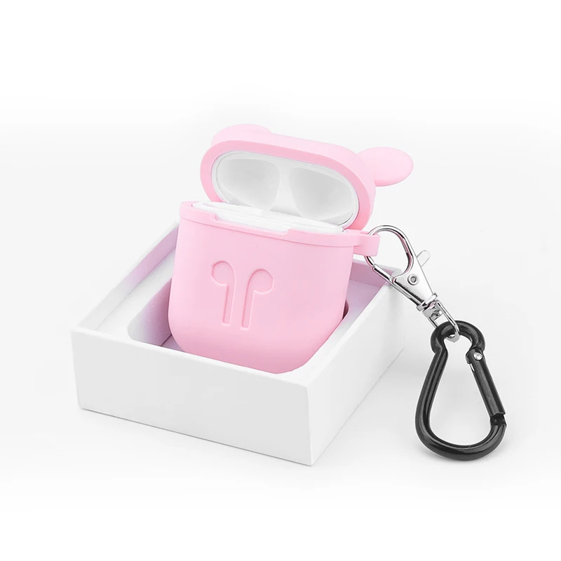Мягкий силиконовый чехол для AirPods 1 2nd наушников s Air pods защитный зарядная коробка 3D