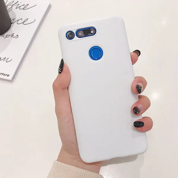 Белый Чехол для huawei Honor View 20, карамельный цвет, тонкий мягкий силиконовый чехол для телефона, для huawei Honor V20 View 20, матовый чехол на заднюю панель из ТПУ - Цвет: Белый