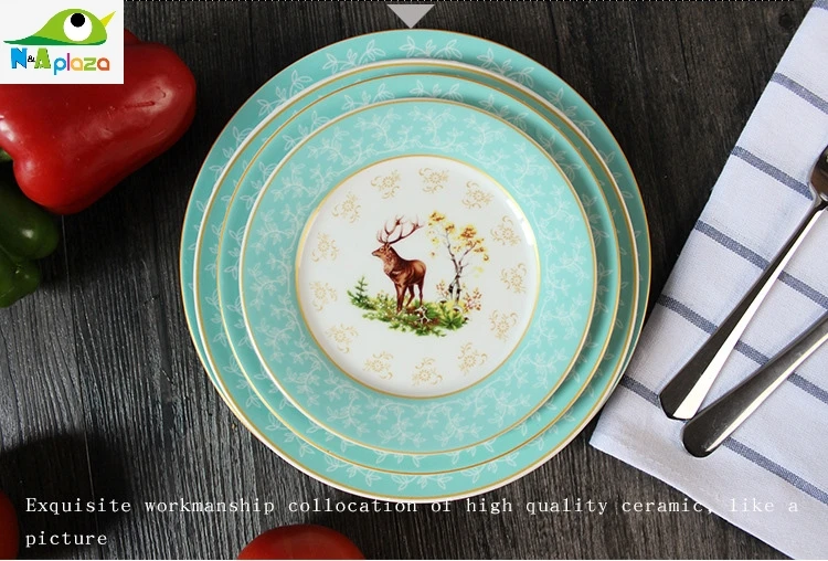 Фарфоровые формы и тарелки для торта 6 9 дюймов с оленем|cake dish|dishes and platesfruit tray |