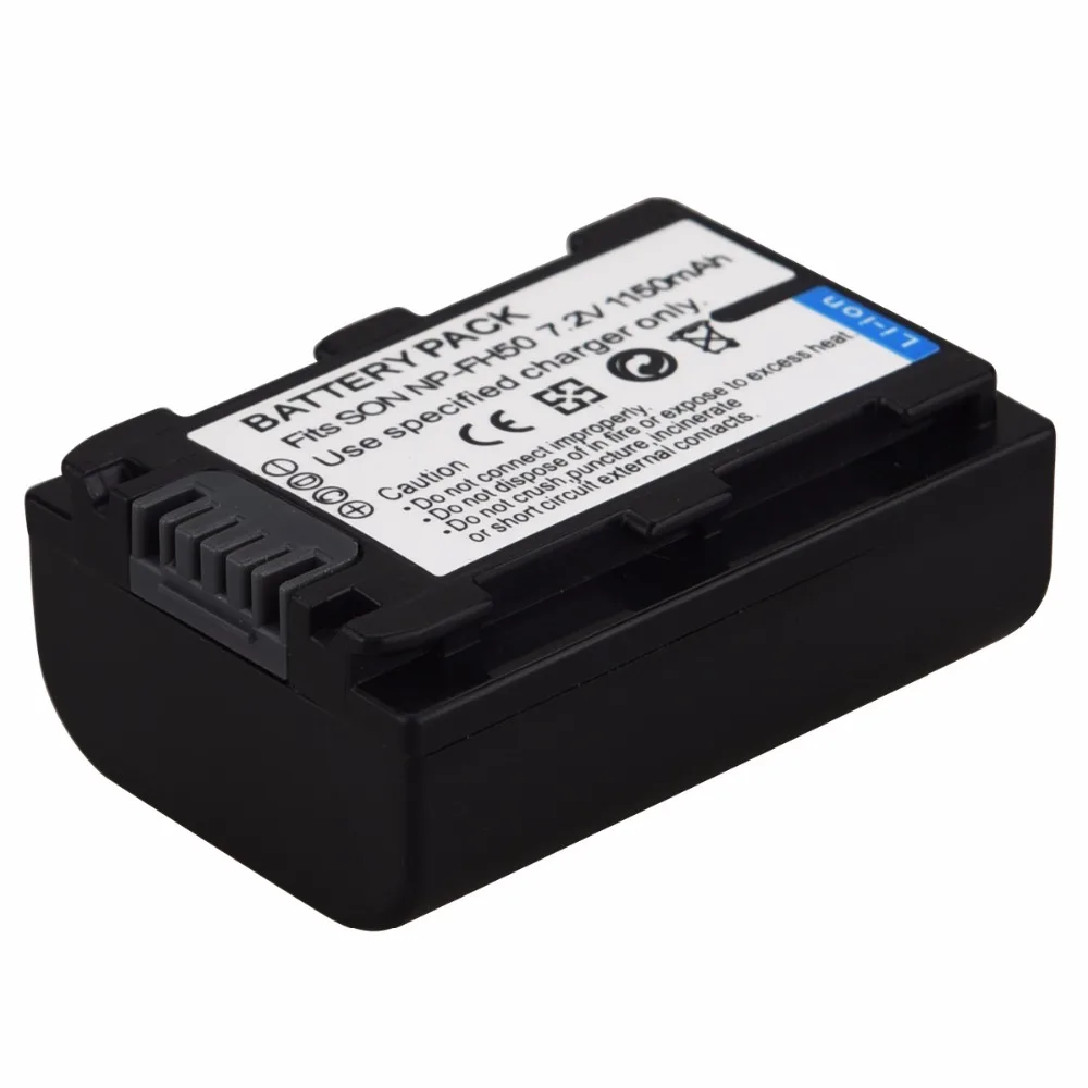 1 шт 1150mAh NP-FH50 NPFH50 NP FH50 Цифровая камера Замена литий-ионная батарея для sony NP-FH50 NP FH50 батарея для камеры