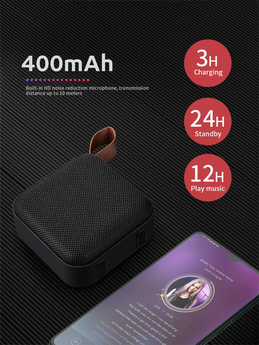 10 Вт портативный Bluetooth динамик мини беспроводной громкий динамик стерео музыка объемный открытый динамик Поддержка FM TF карта для смартфона