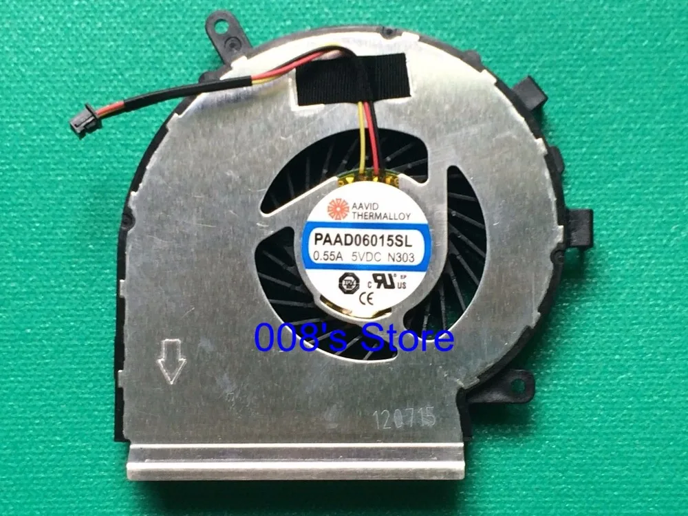 

New Notebook CPU Cooling Cooler Fan For MSI GE72 GE62 PE60 PE70 GL62 GL72 For AAVID THERMALLOY PAAD06015SL 3 Pin 0.55A 5VDC N303