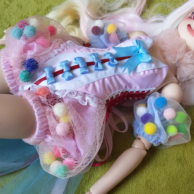 1/3 1/4 1/6 BJD SD кукольные ткани Сладкая Лолита платье для 1/3 1/4 1/6 тонкий bjd кукольная одежда