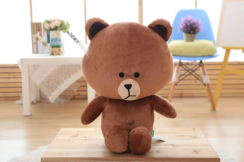 Коричневый медведь и кролик Кони плюшевая игрушка коричневая Подушка игрушка прекрасный мультфильм кукла для подруги подарок на день рождения подарок на день детей
